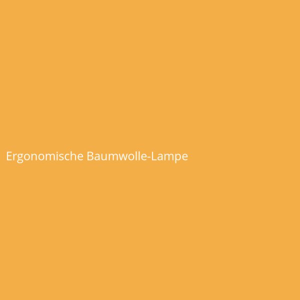 Ergonomische Baumwolle-Lampe