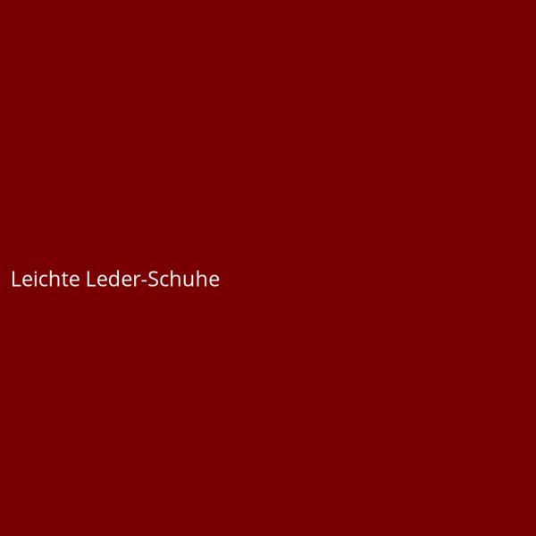 Leichte Leder-Schuhe