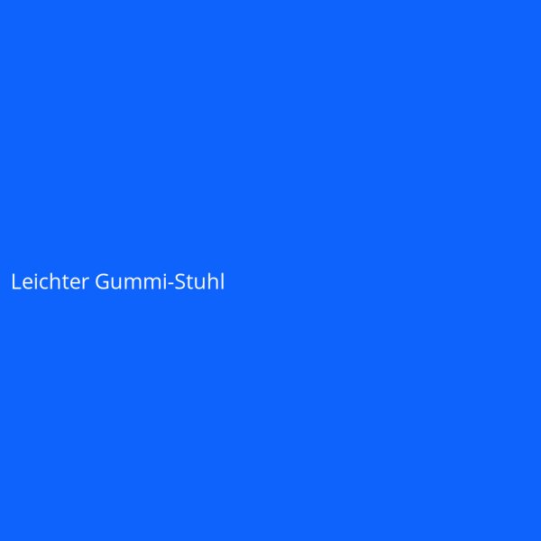 Leichter Gummi-Stuhl