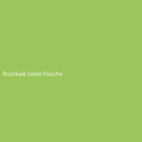 Rustikale Seide-Flasche