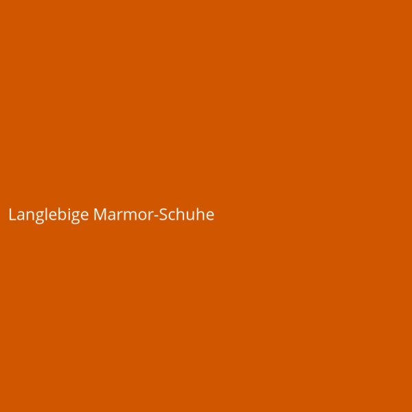 Langlebige Marmor-Schuhe